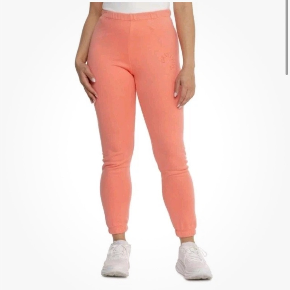 Spiritual Gangster Luna Gratitude Sweatpants Jogger Peach Pink Flamingo Large - Picture 6 of 7